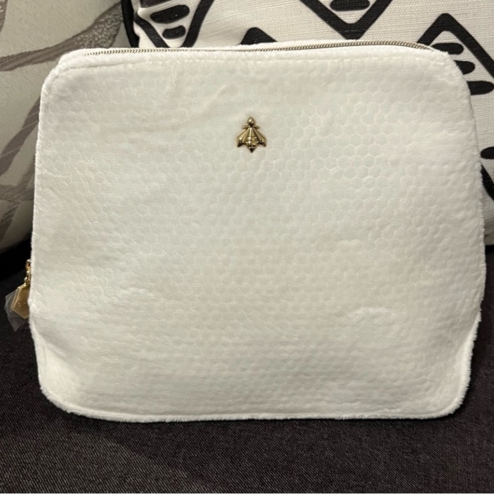 Guerlain Cosmetic Pouch Velour Bag Makeup Case (NWOT)